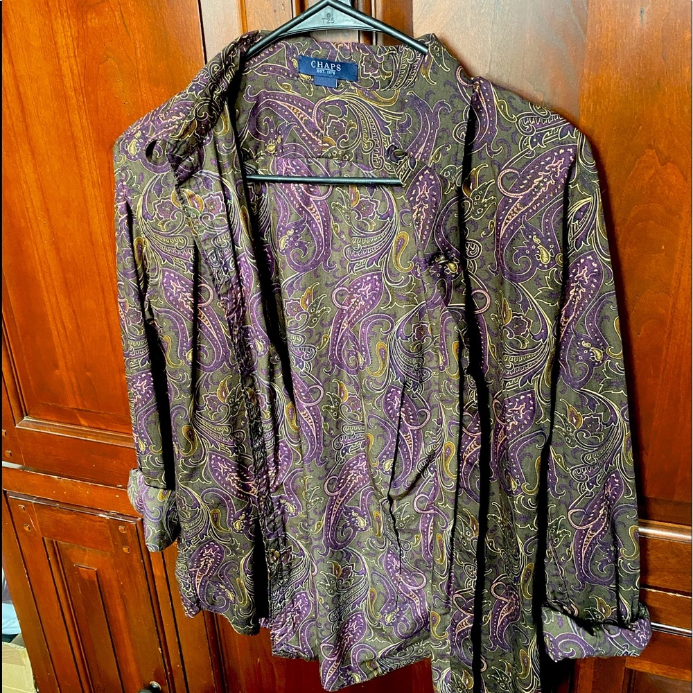 SMALL CHAPS PAISLEY BUTTON UP